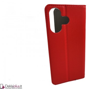 Telone atverčiamas dėklas - raudonas (Xiaomi Redmi 13/Redmi Note 13R/Poco M6 4G) Telone atverčiamas dėklas - raudonas (Xiaomi Redmi 13/Redmi Note 13R/Poco M6 4G)